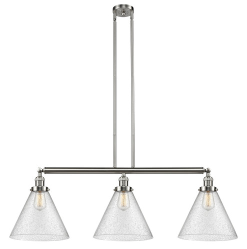 Franklin Restoration LED Island Pendant in Brushed Satin Nickel (405|213-SN-G44-L-LED)