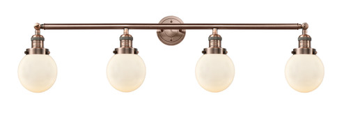 Franklin Restoration Four Light Bath Vanity in Antique Copper (405|215-AC-G201-6)