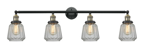 Franklin Restoration Four Light Bath Vanity in Black Antique Brass (405|215-BAB-G142)