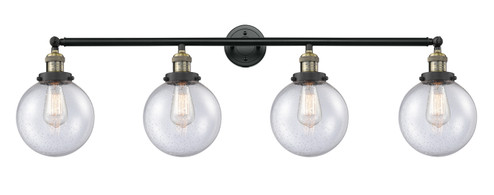 Franklin Restoration Four Light Bath Vanity in Black Antique Brass (405|215-BAB-G204-8)