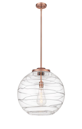 Ballston One Light Pendant in Antique Copper (405|221-1S-AC-G1213-18)