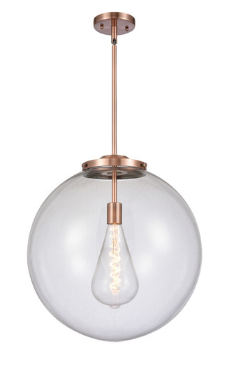 Franklin Restoration LED Pendant in Antique Copper (405|221-1S-AC-G202-18-LED)