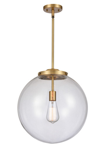 Franklin Restoration LED Pendant in Brushed Brass (405|221-1S-BB-G202-16-LED)