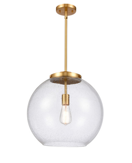 Ballston One Light Pendant in Satin Gold (405|221-1S-SG-G124-16)