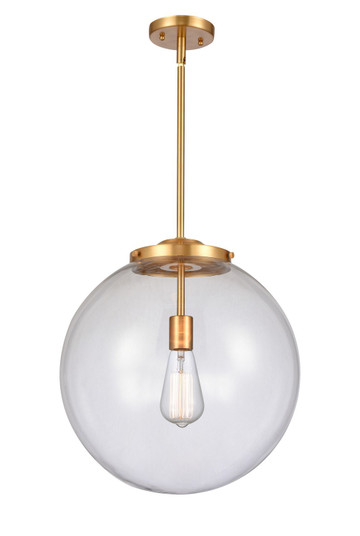 Franklin Restoration LED Pendant in Satin Gold (405|221-1S-SG-G202-16-LED)