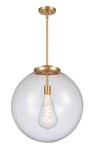 Franklin Restoration LED Pendant in Satin Gold (405|221-1S-SG-G202-18-LED)