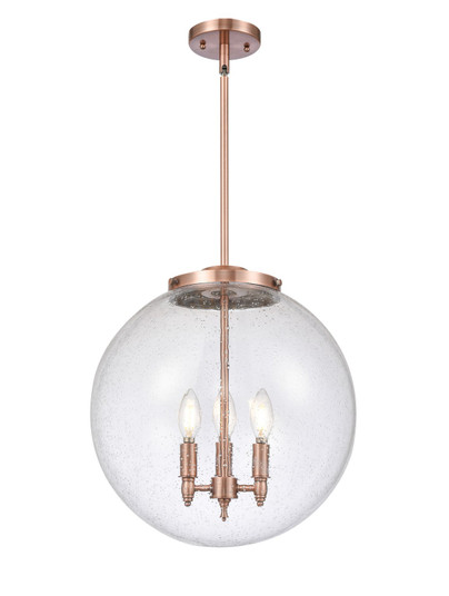 Franklin Restoration Three Light Pendant in Antique Copper (405|221-3S-AC-G204-16)