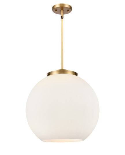 Essex Three Light Pendant in Brushed Brass (405|221-3S-BB-G121-16)