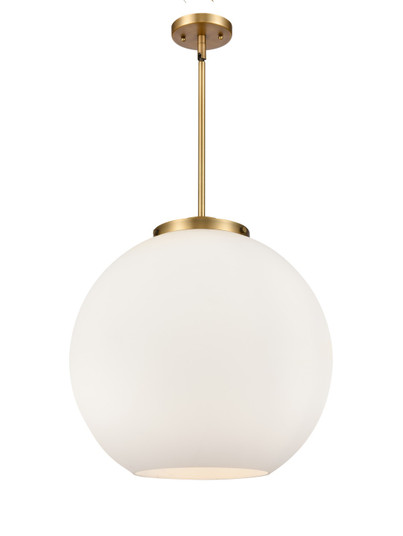Essex Three Light Pendant in Brushed Brass (405|221-3S-BB-G121-18)