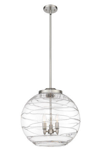 Ballston Three Light Pendant in Brushed Satin Nickel (405|221-3S-SN-G1213-18)