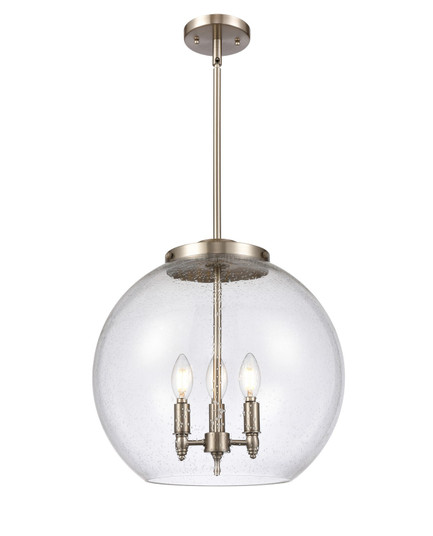 Ballston Three Light Pendant in Brushed Satin Nickel (405|221-3S-SN-G124-16)