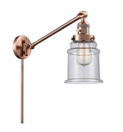 Franklin Restoration One Light Swing Arm in Antique Copper (405|237-AC-G184)
