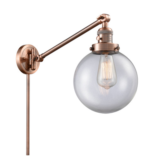 Franklin Restoration LED Swing Arm in Antique Copper (405|237-AC-G202-8-LED)