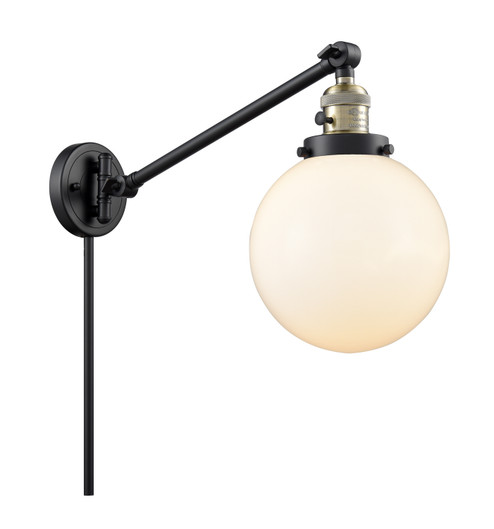 Franklin Restoration One Light Swing Arm in Black Antique Brass (405|237-BAB-G201-8)