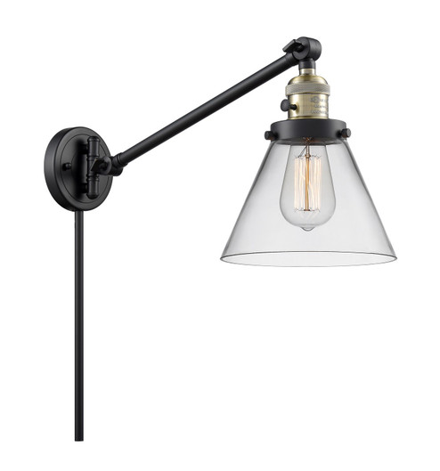 Franklin Restoration LED Swing Arm Lamp in Black Antique Brass (405|237-BAB-G42-LED)