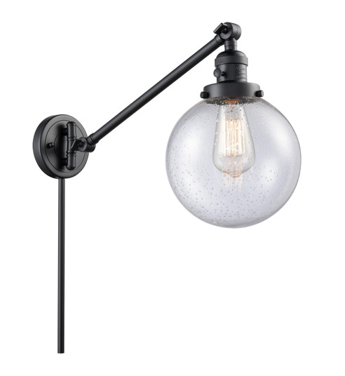 Franklin Restoration One Light Swing Arm in Matte Black (405|237-BK-G204-8)