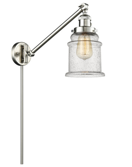 Franklin Restoration One Light Swing Arm Lamp in Brushed Satin Nickel (405|237-SN-G184)