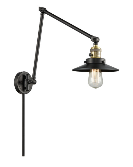 Franklin Restoration LED Swing Arm Lamp in Black Antique Brass (405|238-BAB-M6-LED)
