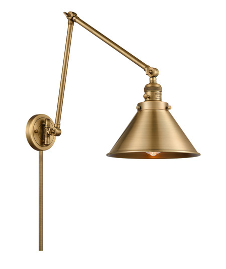 Franklin Restoration LED Swing Arm Lamp in Brushed Brass (405|238-BB-M10-BB-LED)