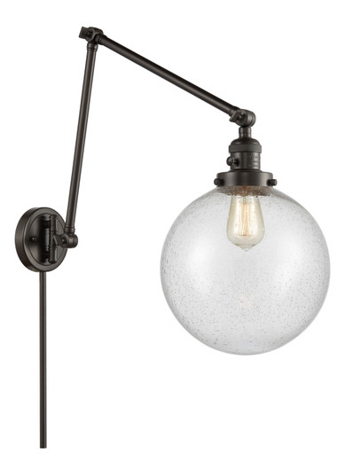 Franklin Restoration One Light Swing Arm Lamp in Oil Rubbed Bronze (405|238-OB-G204-10)