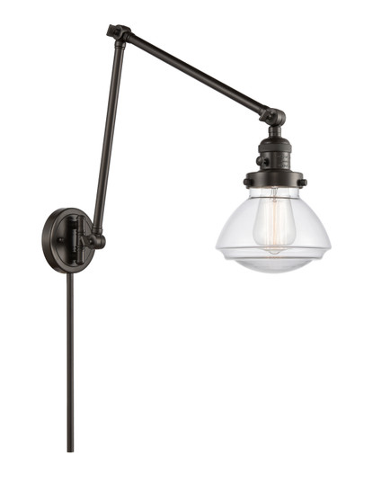 Franklin Restoration One Light Swing Arm Lamp in Oil Rubbed Bronze (405|238-OB-G322)