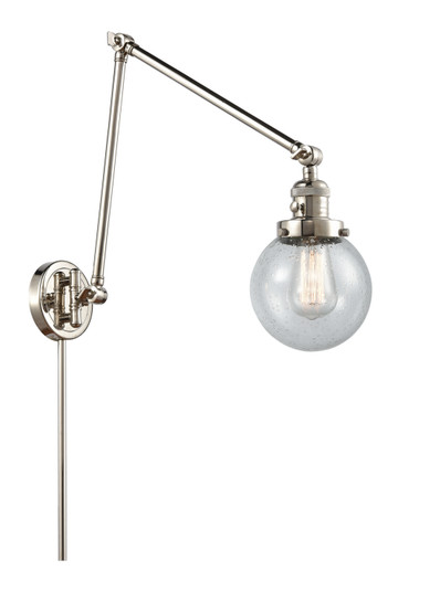 Franklin Restoration One Light Swing Arm Lamp in Polished Nickel (405|238-PN-G204-6)