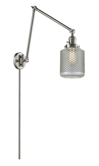 Franklin Restoration LED Swing Arm Lamp in Brushed Satin Nickel (405|238-SN-G262-LED)