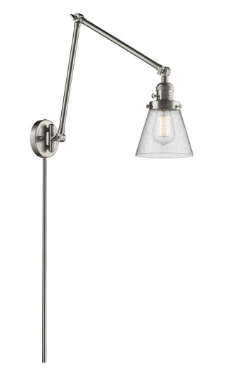 Franklin Restoration One Light Swing Arm Lamp in Brushed Satin Nickel (405|238-SN-G64)