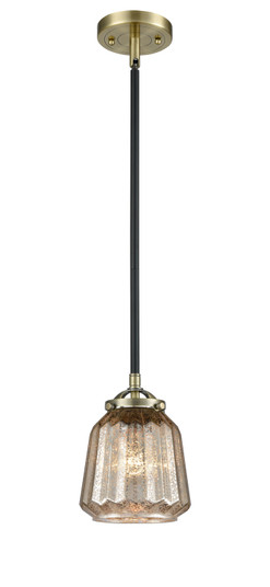 Nouveau One Light Mini Pendant in Black Antique Brass (405|284-1S-BAB-G146)