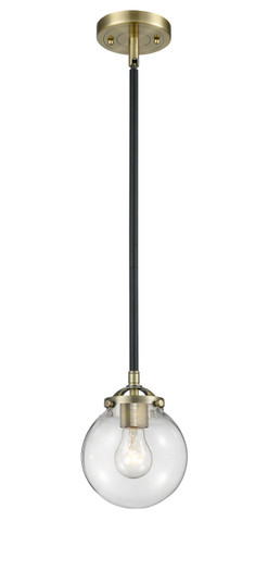Nouveau One Light Mini Pendant in Black Antique Brass (405|284-1S-BAB-G202-6)