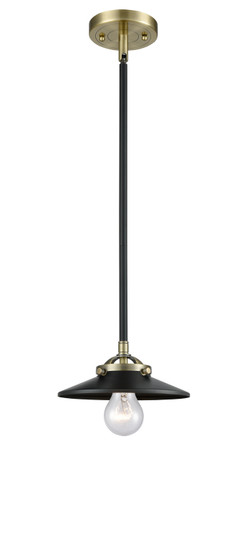 Nouveau LED Mini Pendant in Black Antique Brass (405|284-1S-BAB-M6-BK-LED)