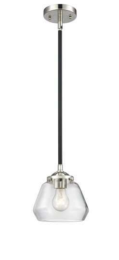 Nouveau One Light Mini Pendant in Black Polished Nickel (405|284-1S-BPN-G172)