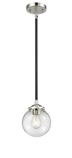 Nouveau One Light Mini Pendant in Black Polished Nickel (405|284-1S-BPN-G202-6) Nouveau One Light Mini Pendant in Black Polished Nickel (405|284-1S-BPN-G202-6)