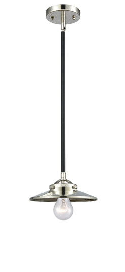 Nouveau One Light Mini Pendant in Black Polished Nickel (405|284-1S-BPN-M1-PN)