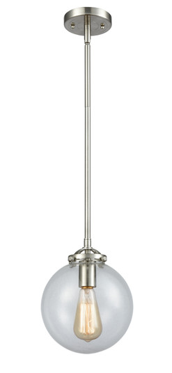 Nouveau One Light Mini Pendant in Brushed Satin Nickel (405|284-1S-SN-G202-8)