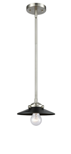 Nouveau One Light Mini Pendant in Brushed Satin Nickel (405|284-1S-SN-M6-BK)