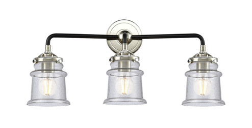 Nouveau Three Light Bath Vanity in Black Polished Nickel (405|284-3W-BPN-G184S)