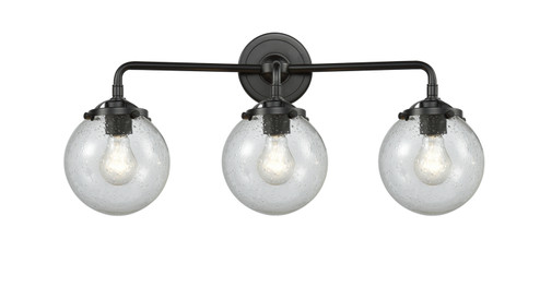 Nouveau Three Light Bath Vanity in Oil Rubbed Bronze (405|284-3W-OB-G204-6)