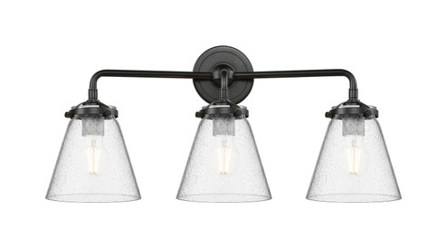 Nouveau Three Light Bath Vanity in Oil Rubbed Bronze (405|284-3W-OB-G64)