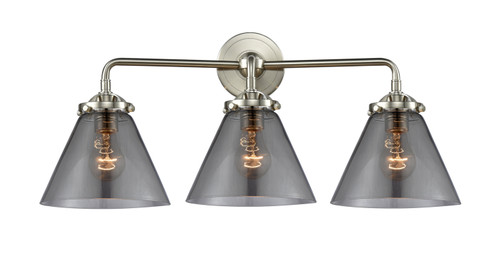 Nouveau Three Light Bath Vanity in Brushed Satin Nickel (405|284-3W-SN-G43)
