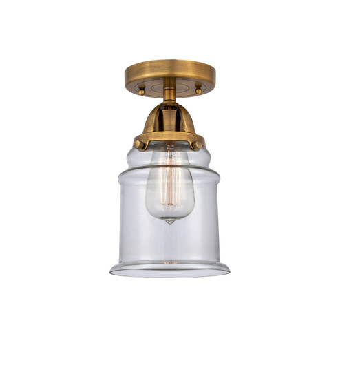 Nouveau 2 One Light Semi-Flush Mount in Brushed Brass (405|288-1C-BB-G182)