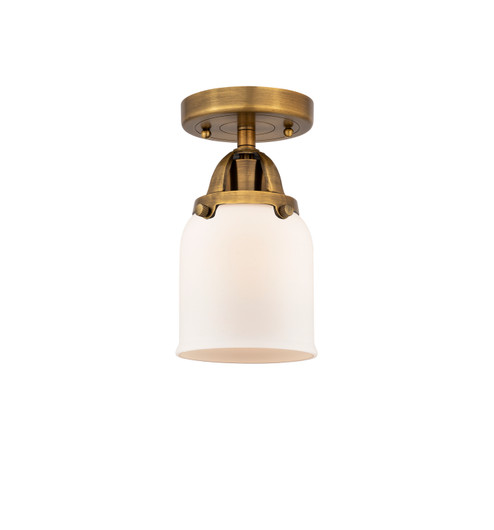 Nouveau 2 One Light Semi-Flush Mount in Brushed Brass (405|288-1C-BB-G51)
