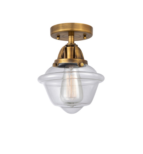 Nouveau 2 One Light Semi-Flush Mount in Brushed Brass (405|288-1C-BB-G532)
