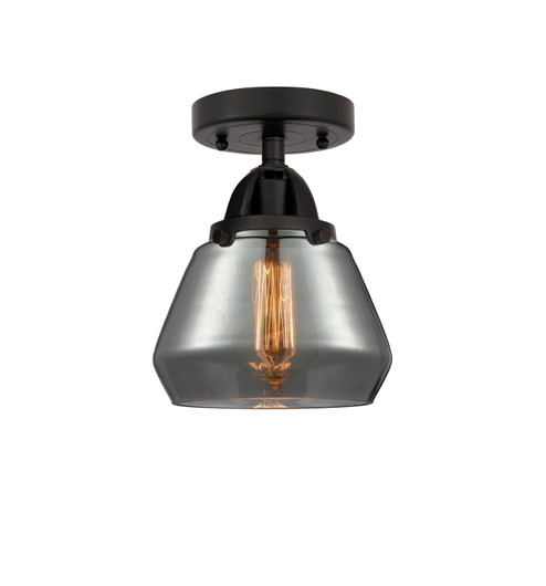 Nouveau 2 One Light Semi-Flush Mount in Matte Black (405|288-1C-BK-G173)