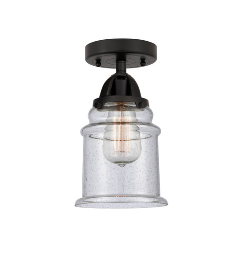 Nouveau 2 One Light Semi-Flush Mount in Matte Black (405|288-1C-BK-G184)