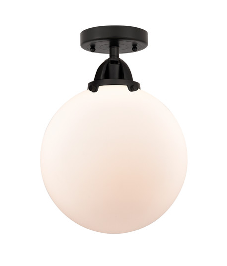 Nouveau 2 One Light Semi-Flush Mount in Matte Black (405|288-1C-BK-G201-10)