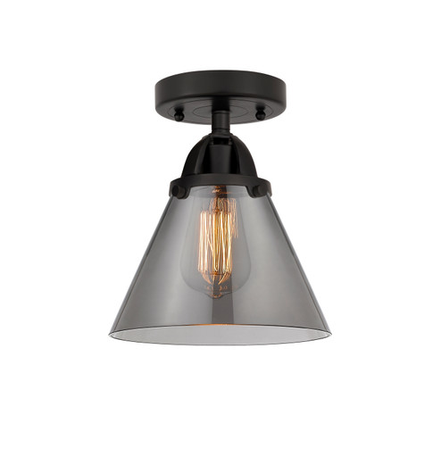 Nouveau 2 One Light Semi-Flush Mount in Matte Black (405|288-1C-BK-G43)