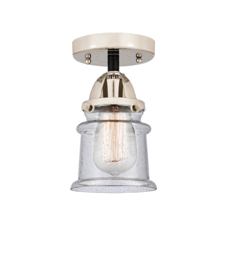 Nouveau 2 One Light Semi-Flush Mount in Black Polished Nickel (405|288-1C-BPN-G184S)