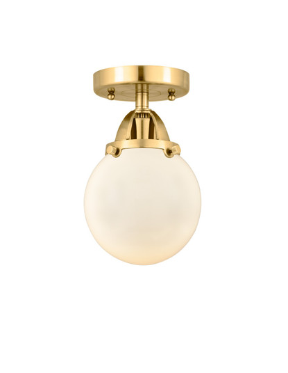 Nouveau 2 LED Semi-Flush Mount in Satin Gold (405|288-1C-SG-G201-6-LED)