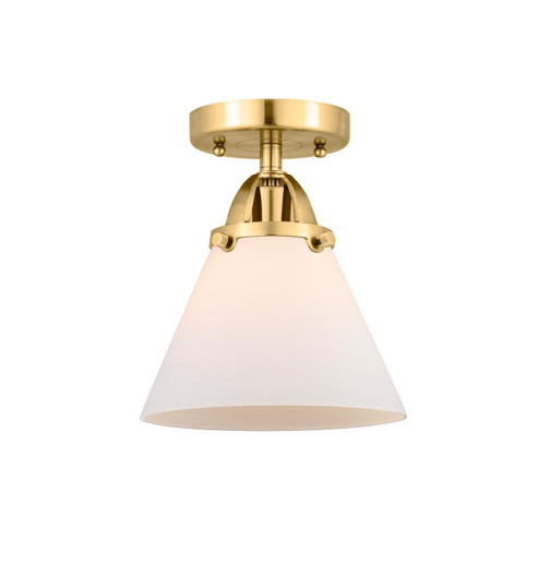 Nouveau 2 One Light Semi-Flush Mount in Satin Gold (405|288-1C-SG-G41)